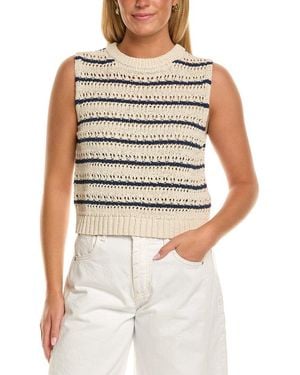Velvet By Graham & Spencer Calista Sleeveless Jumper - White