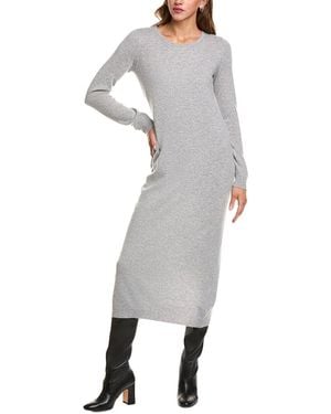 Philosophy Bateau Neck Cashmere Midi Dress - Grey