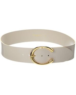 Bruno Magli Michaela Leather Belt - White