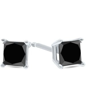 True Diamond 14K 0.71 Ct. Tw. Diamond Studs - Black