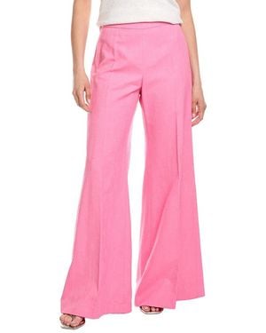Carolina Herrera Solid Wide-Leg Pant - Pink