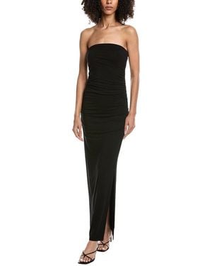 Project Social T Nala Strapless Side Ruched Maxi Dress - Black
