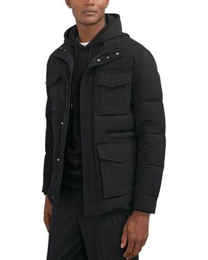 Reiss Mercury Quilted Four P Casual Jacket - Black