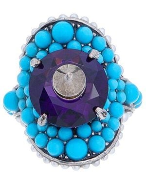 Gucci Various Material Ring - Blue