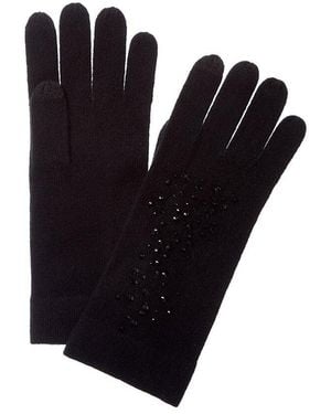Forte Cashmere Crystal Cashmere Gloves - Blue