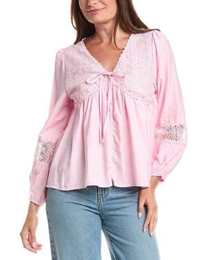 ANNA KAY Raja Lace Blouse - Red