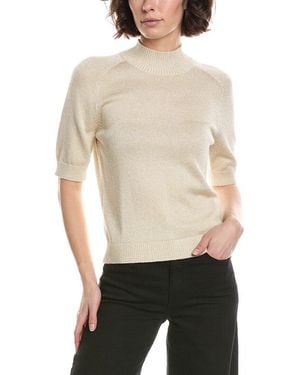 Michael Stars Sabel Mock Neck Top - Natural