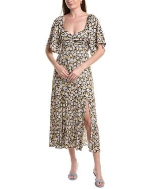 Saltwater Luxe Printed Midi Dress - Black