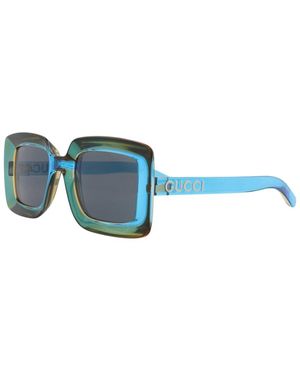 Blue Gucci Sunglasses for Women | Lyst