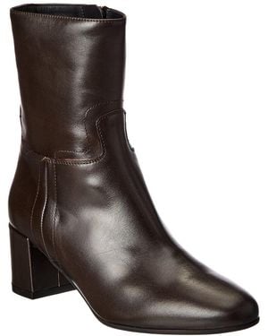 Bally Belika Leather Bootie - Brown