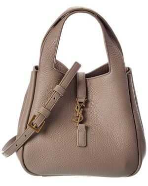 Saint Laurent Baby Leather Bucket Bag - Brown