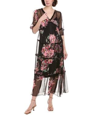 Johnny Was Petite Lizzy Ruffle Maxi Dress - Multicolour