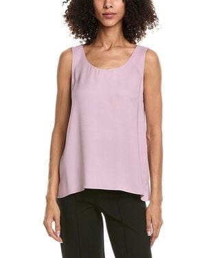 Lafayette 148 New York Finnley Silk-Blend Top - Pink