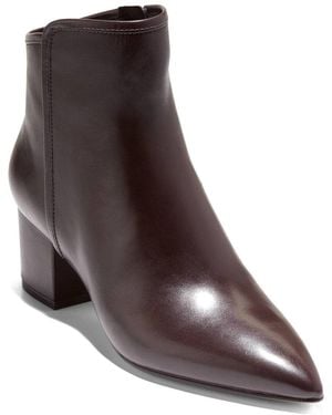 Cole Haan Eanna Leather Bootie - Brown