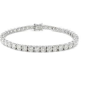 Meira T 14K 8.00 Ct. Tw. Lab-Grown Diamond Tennis Bracelet - White