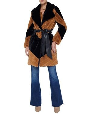 L'Agence Zoya Belted Coat - Blue