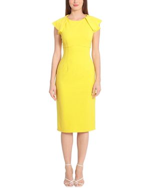 Maggy London Cloud Crepe Mini Dress - Yellow