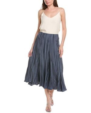 Vince Crinkled Panelled Maxi Skirt - Blue