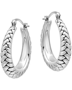 MaxColor Dangle Earrings - White