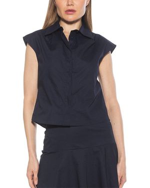 Alexia Admor Juniper Shirt - Blue