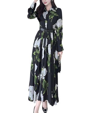 Linda Charm Maxi Dress - Black