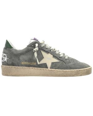Golden Goose Ball Star Suede Trainer - Brown