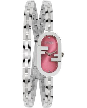 Fendi O'Lock Diamond Watch - White