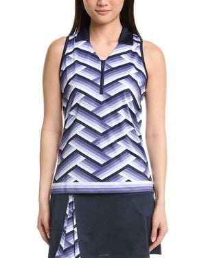 Callaway Apparel Gradient Stripe Top - Blue