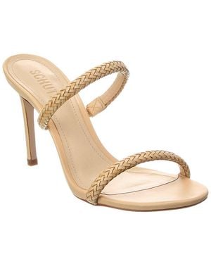 SCHUTZ SHOES Taliah Woven High Stiletto Sandal - Metallic