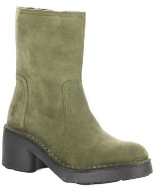 Fly London Nore Suede Boot - Green