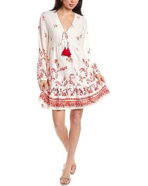 JLuxe Long Sleeve Mini Dress - Red