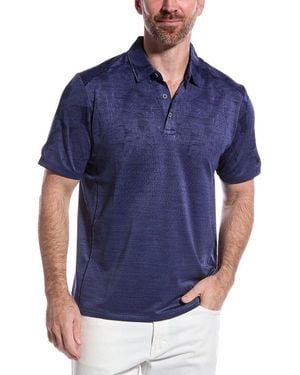 Tommy Bahama Palm Coast Tropic Fade Polo Shirt - Blue