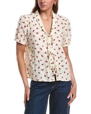 Ichi Ihrosey Short Sleeve Shirt - White