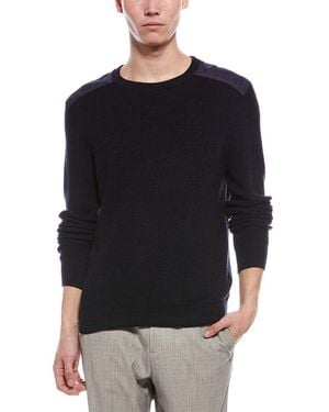 Bruno Magli Merino Wool Crewneck Jumper - Black