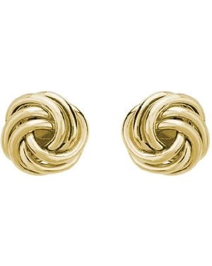 Italian Gold 14k Studs - Metallic