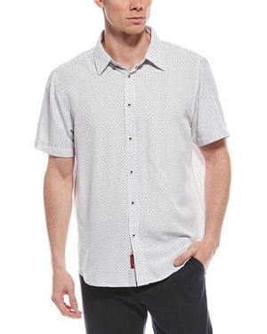 Report Collection Geo Print Shirt - White