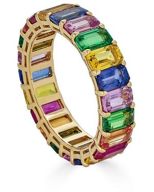 Diana M. Jewels Fine Jewellery 18K 7.50 Ct. Tw. Gemstone Eternity Ring - Metallic