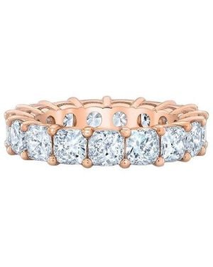 Lab Grown Diamonds 14K Rose 4.25 Ct. Tw. Lab-Grown Diamond Ring - White