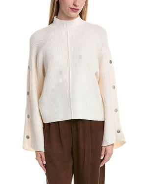 Kenneth Cole Mock Neck Pullover Jumper - White