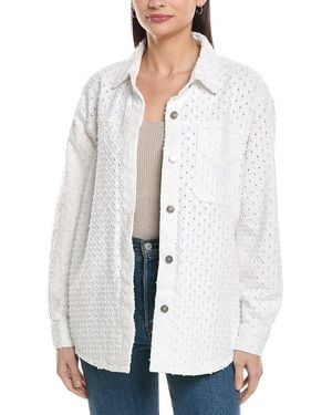 Hudson Jeans Tattered Jacket - White