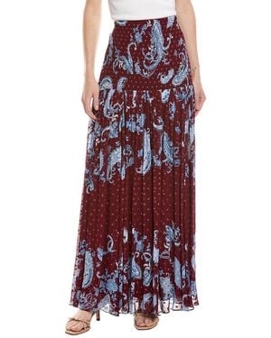 Hemant & Nandita Maxi Skirt - Red