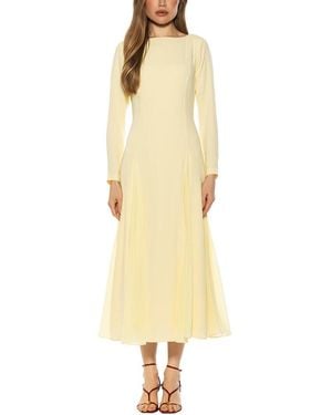 Alexia Admor Elodie Fit & Flare Dress - Yellow