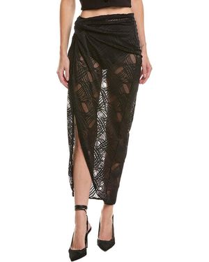 OW Collection Iris Lace Skirt - Green