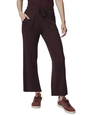 Splendid Georgie Rib Cashmere-Blend Pant - Blue