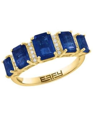 Effy Fine Jewelry 14K 2.56 Ct. Tw. Diamond & Sapphire Ring - Blue