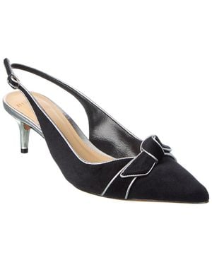 Alexandre Birman Angelita Suede & Leather Slingback Pump - Blue