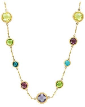Effy Fine Jewelry 14K 23.54 Ct. Tw. Diamond & Gemstone Necklace - Metallic