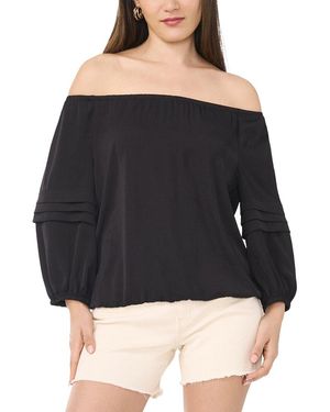 Vince Camuto Peasant Blouse - Black