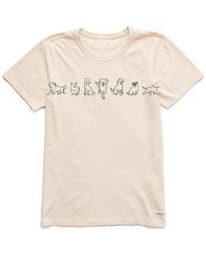 Life Is Good. Crusher T-Shirt - Natural
