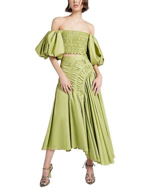 Emma way 2Pc Top & Skirt Set - Green